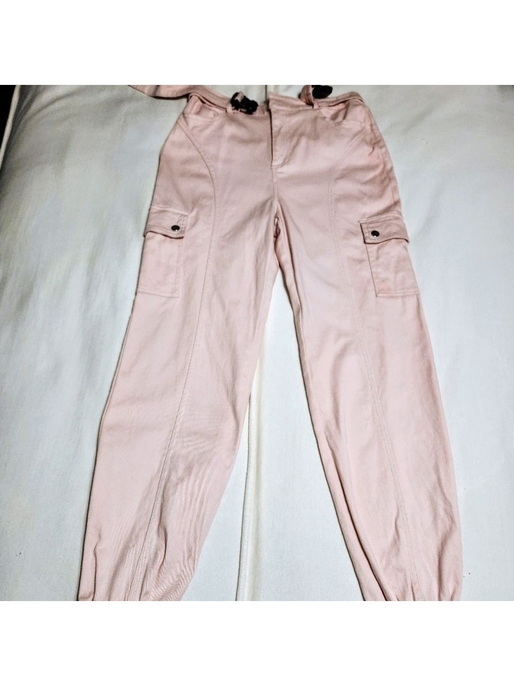 Forever 21 Pink Cargo Jogger Pants Small - Picture 7 of 12